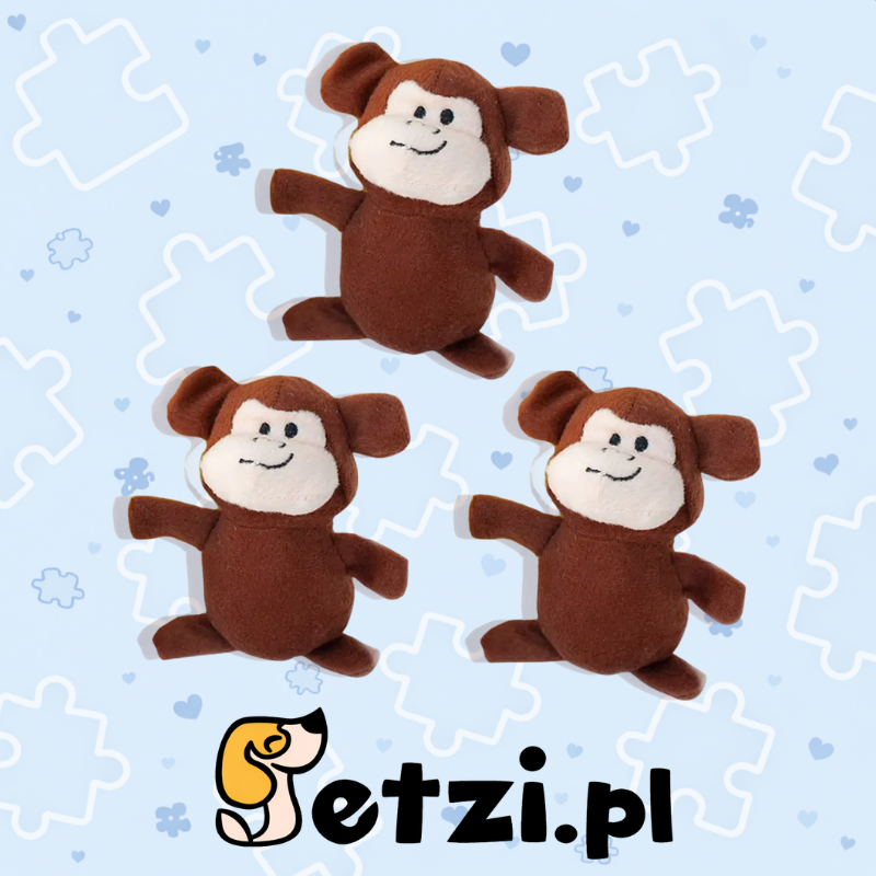 ZIPPY PAWS MINIZ 3PACK MONKEYS