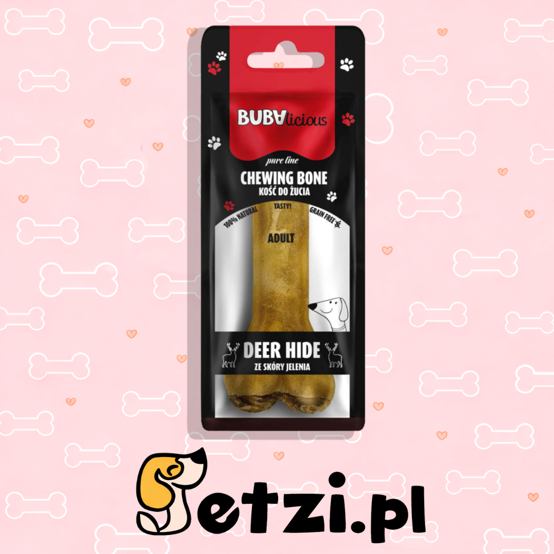 BUBA BUBALICIOUS PURE LINE KOŚĆ ZE SKÓRY JELENIA 12CM