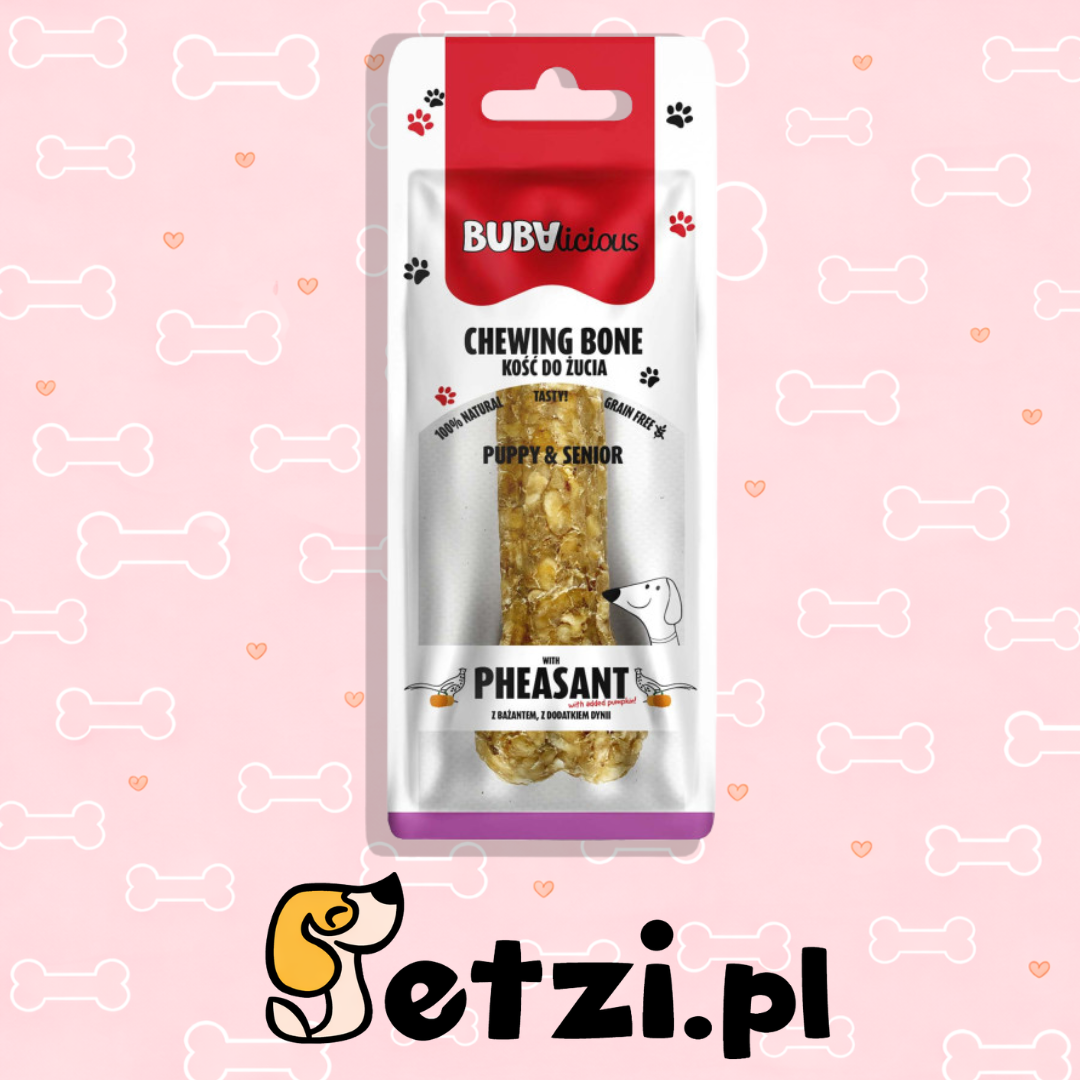 BUBA BUBALICIOUS PUPPY KOŚĆ Z BAŻANTEM I DODATKIEM DYNI 12CM
