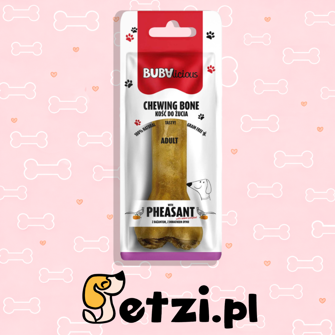 BUBA BUBALICIOUS KOŚĆ Z BAŻANTEM I DODATKIEM DYNI 12CM