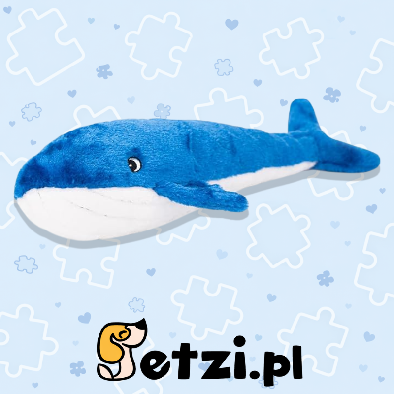 ZIPPY PAWS JIGGLERZ BLUE WHALE