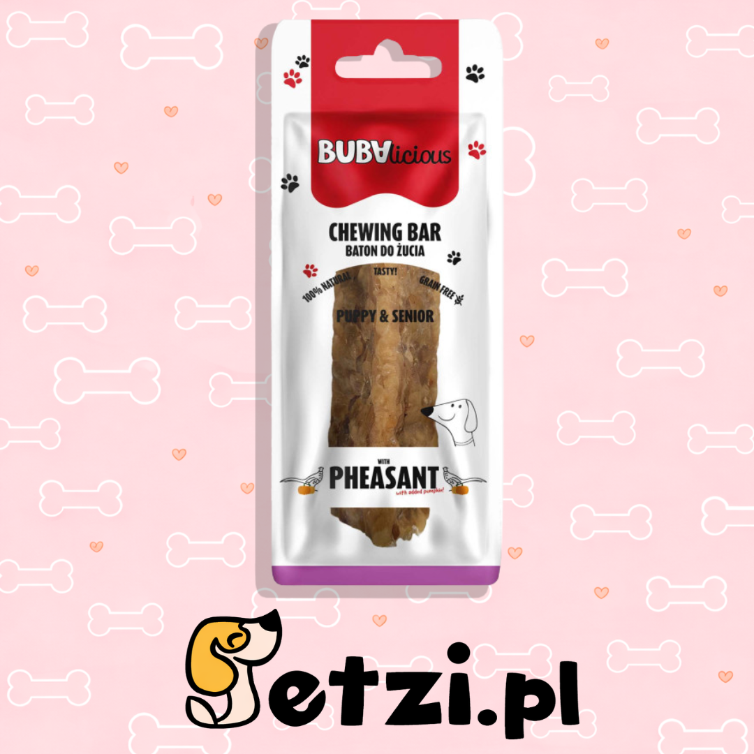 BUBA BUBALICIOUS BATON Z BAŻANTEM I DODATKIEM DYNI 12CM