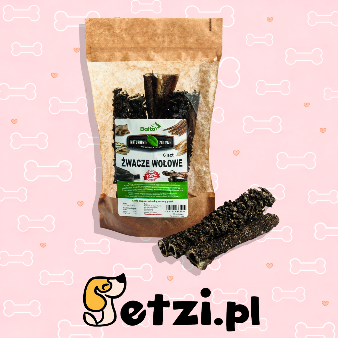 BALTO PREMIUM GRYZAK DLA PSA ŻWACZE WOŁOWE