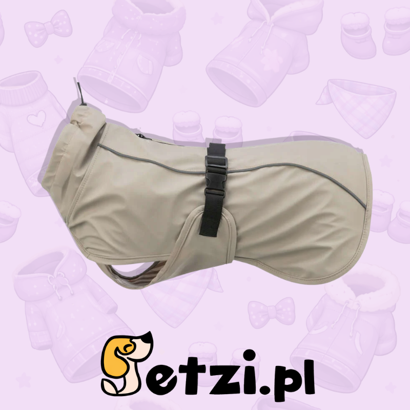 TRIXIE BE NORDIC HUSUM, PŁASZCZYK PRZECIWDESZCZOWY, DLA PSA, PIASKOWY, M: 50 CM