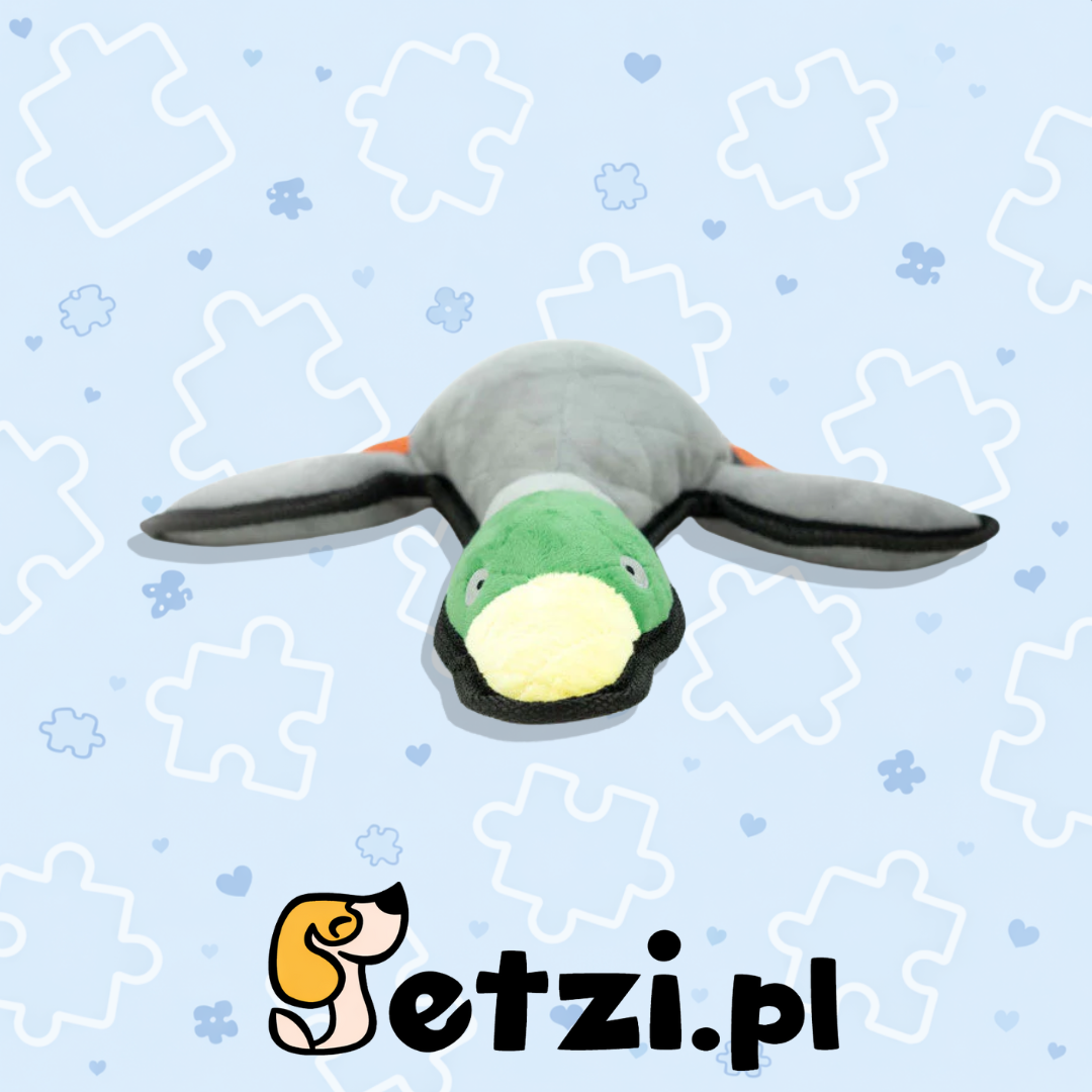 BUBA KACZKA KRZYŻÓWKA PLUSZOWA 32CM - ZABAWKA DLA PSA