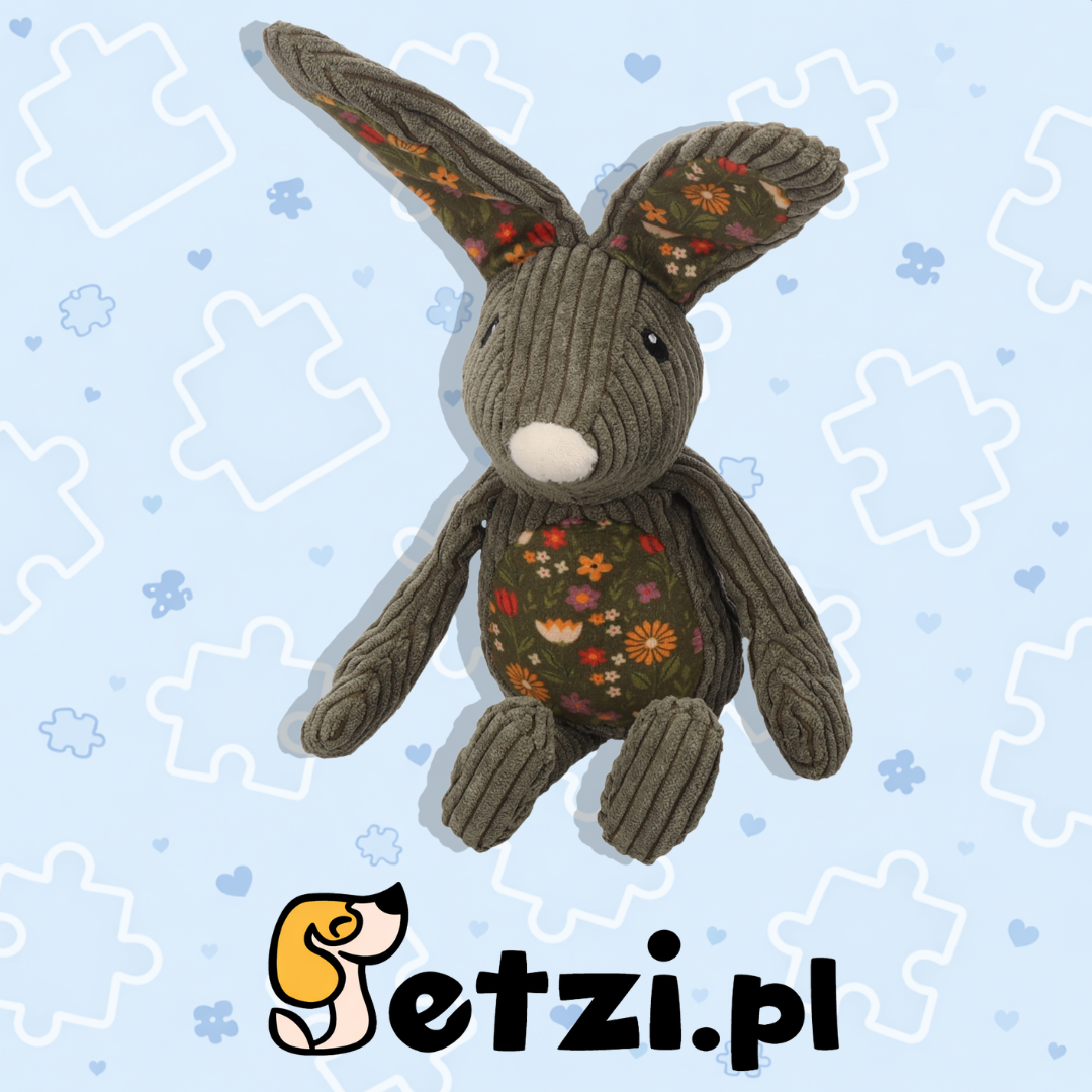 FLAMINGO TOY LACY RABBIT GREEN 19X11X39CM