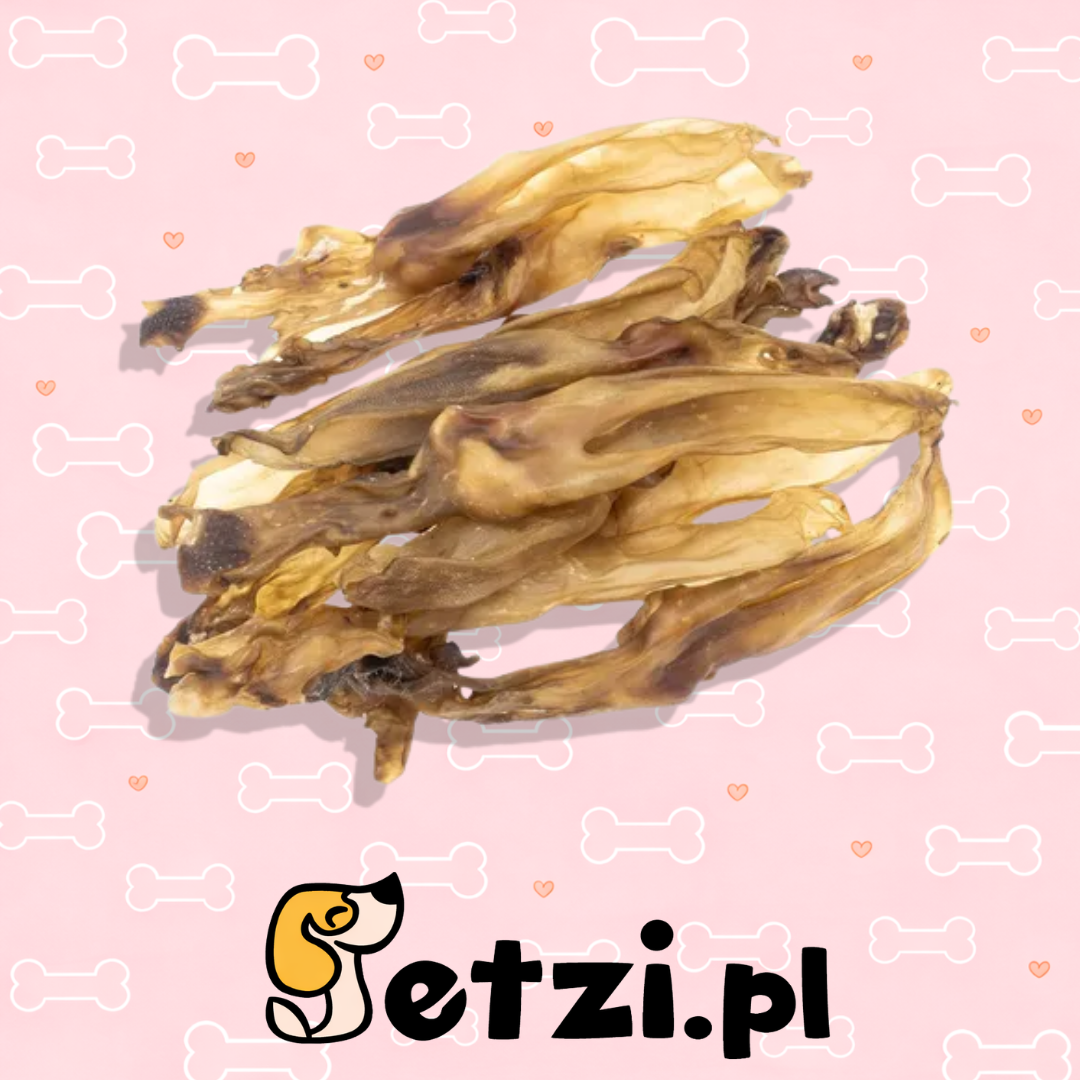 4DOGS UCHO KRÓLICZE NATURALNE 10SZT