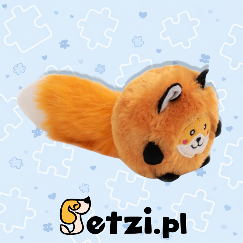 ZIPPY PAWS BUSHY THROW FOX