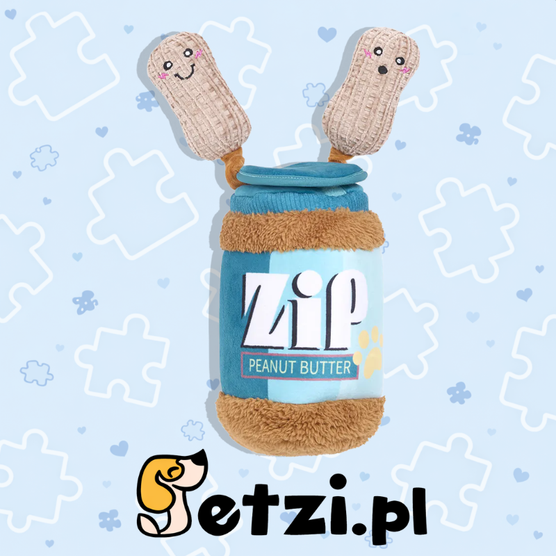 ZIPPY PAWS BUNGEE BURROW PEANUT BUTTER JAR