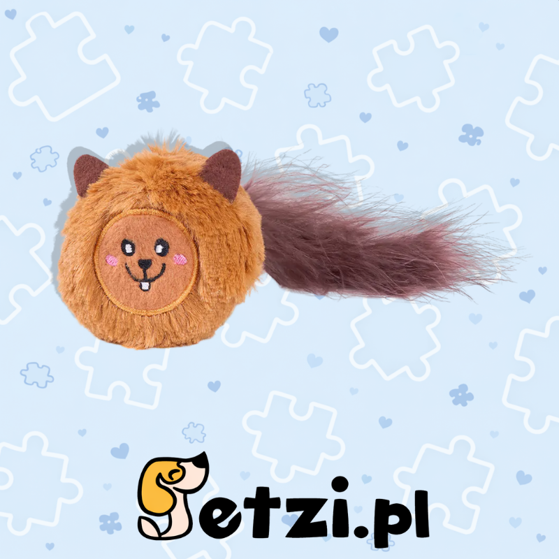ZIPPY CLAWS REFILLABLEZ BUSHY THROW SQUIRREL