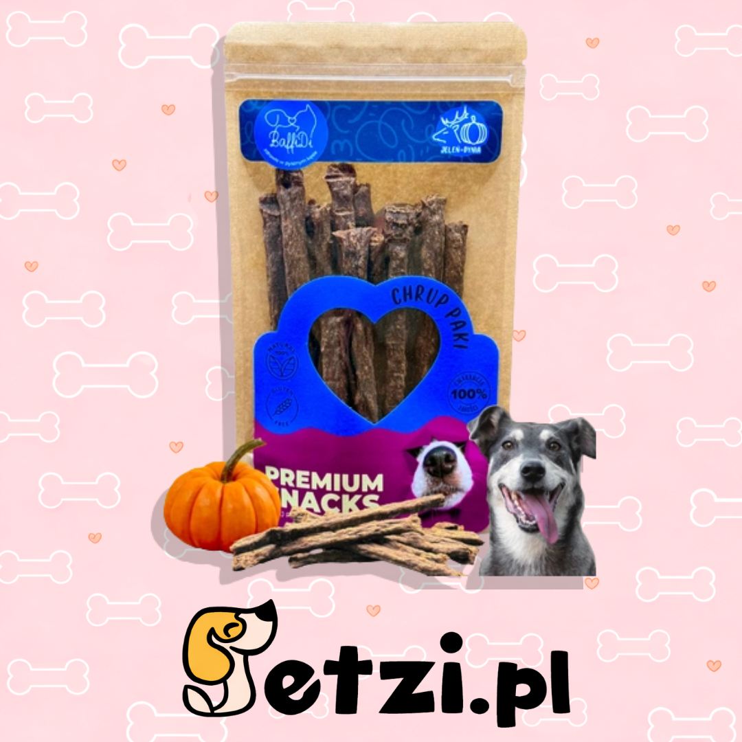BAFFIDI CHRUPPAKI PRZYSMAKI DLA PSA JELEŃ Z DYNIĄ 100G