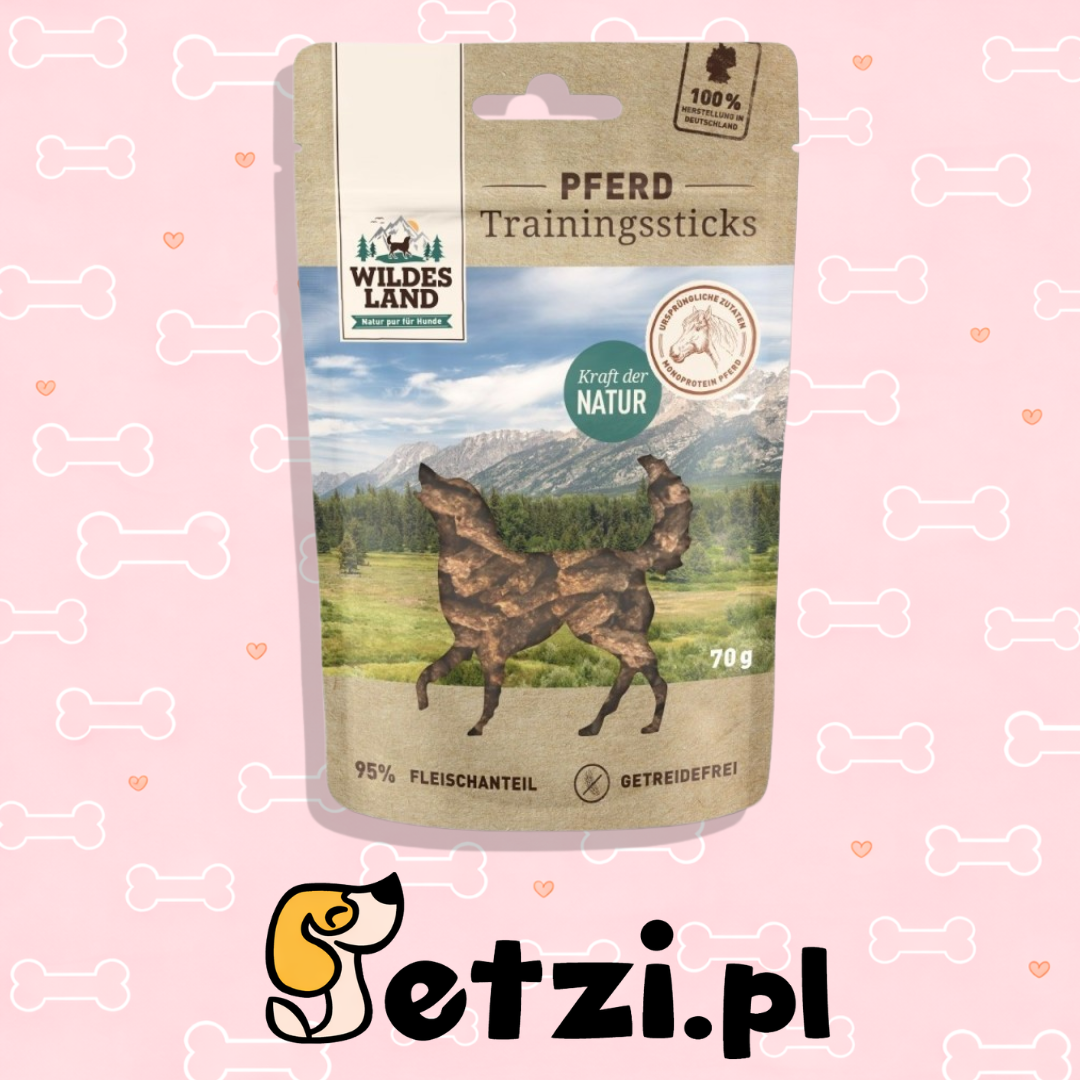 WILDES LAND DOG TRAININGSTICKS PFERD KONINA PRZYSMAKI TRENINGOWE 70G