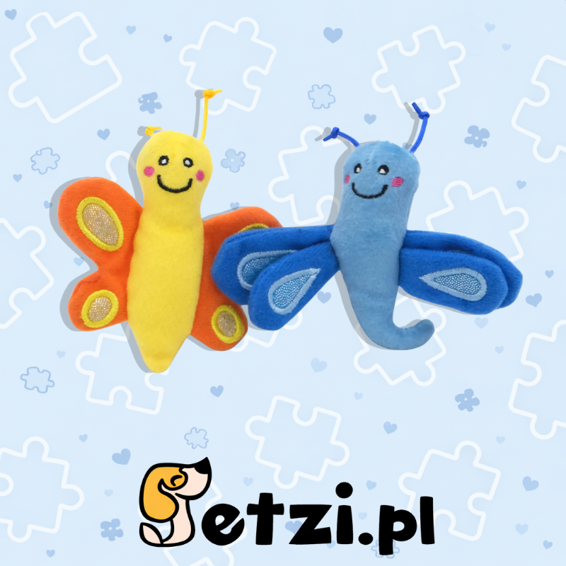 ZIPPY CLAWS 2PACK BUTTERFLY AND DRAGONFLY