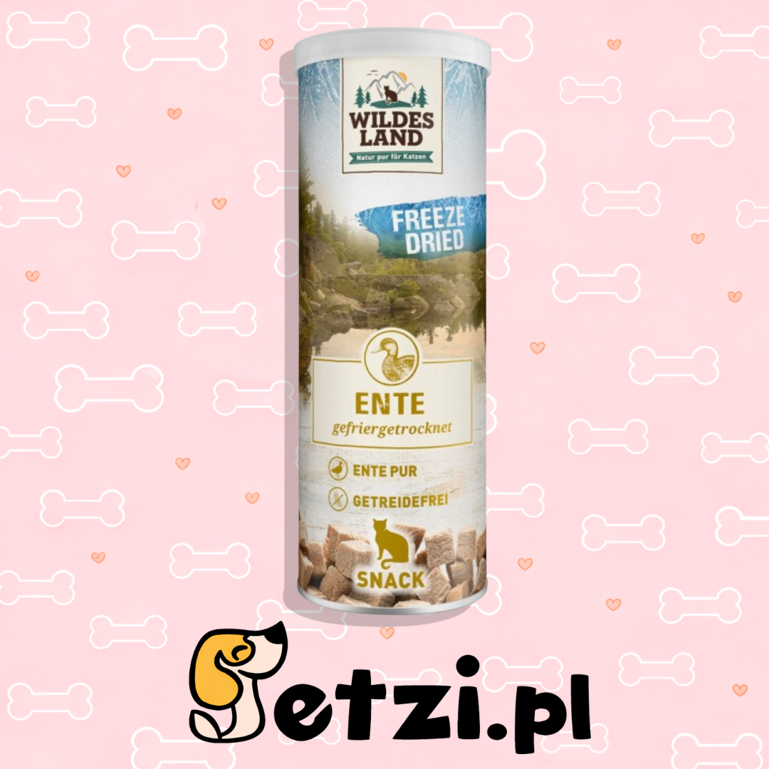 WILDES LAND CAT DUCK LIOFILIZOWANE PRZYSMAKI DLA KOTÓW 26G