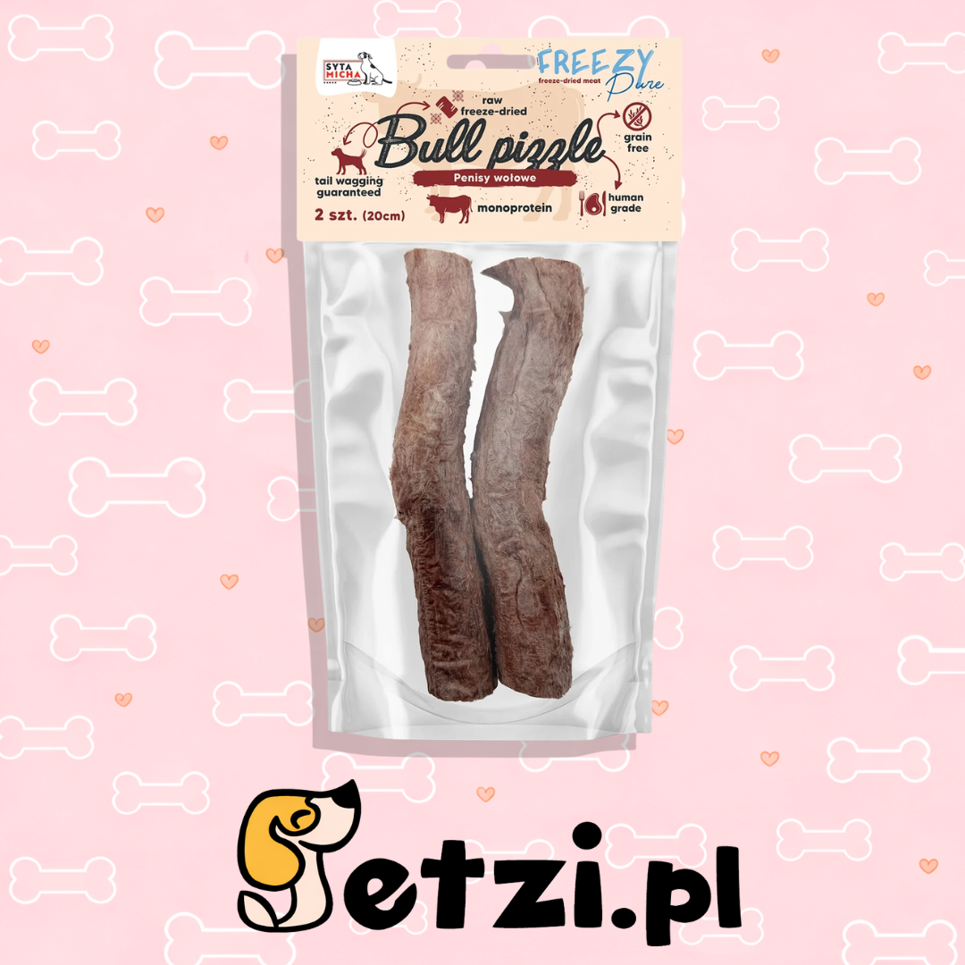 SYTA MICHA FREEZY PURE PRZYSMAKI DLA PSA LIO PENISY WOŁOWE 2 SZT.