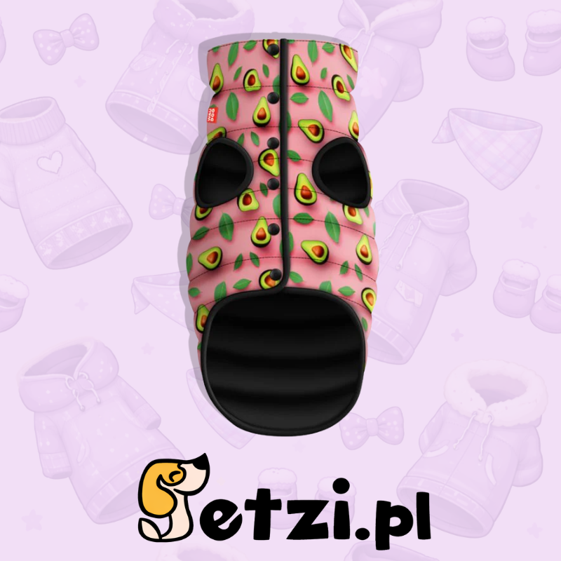 WAUDOG CLOTHES KURTKA DLA PSA AWOKADO NA RÓŻU XS30