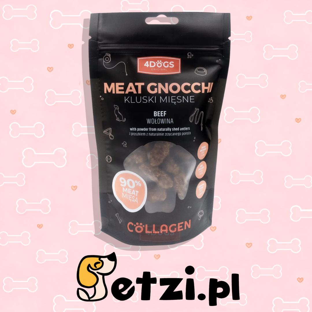 4DOGS COLLAGEN LINE KLUSKI MIĘSNE WOŁOWINA 100G