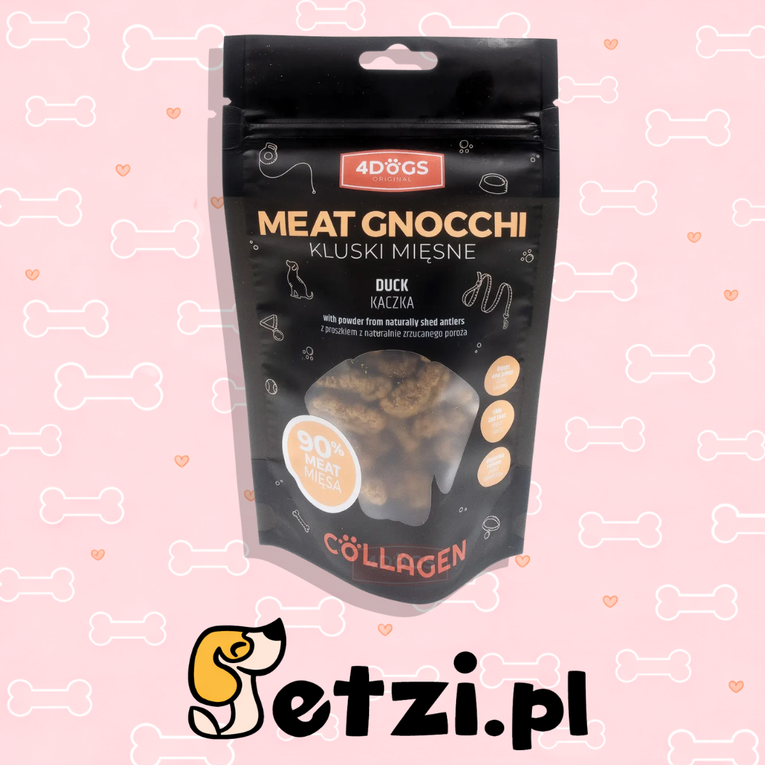 4DOGS COLLAGEN LINE KLUSKI MIĘSNE KACZKA 100G