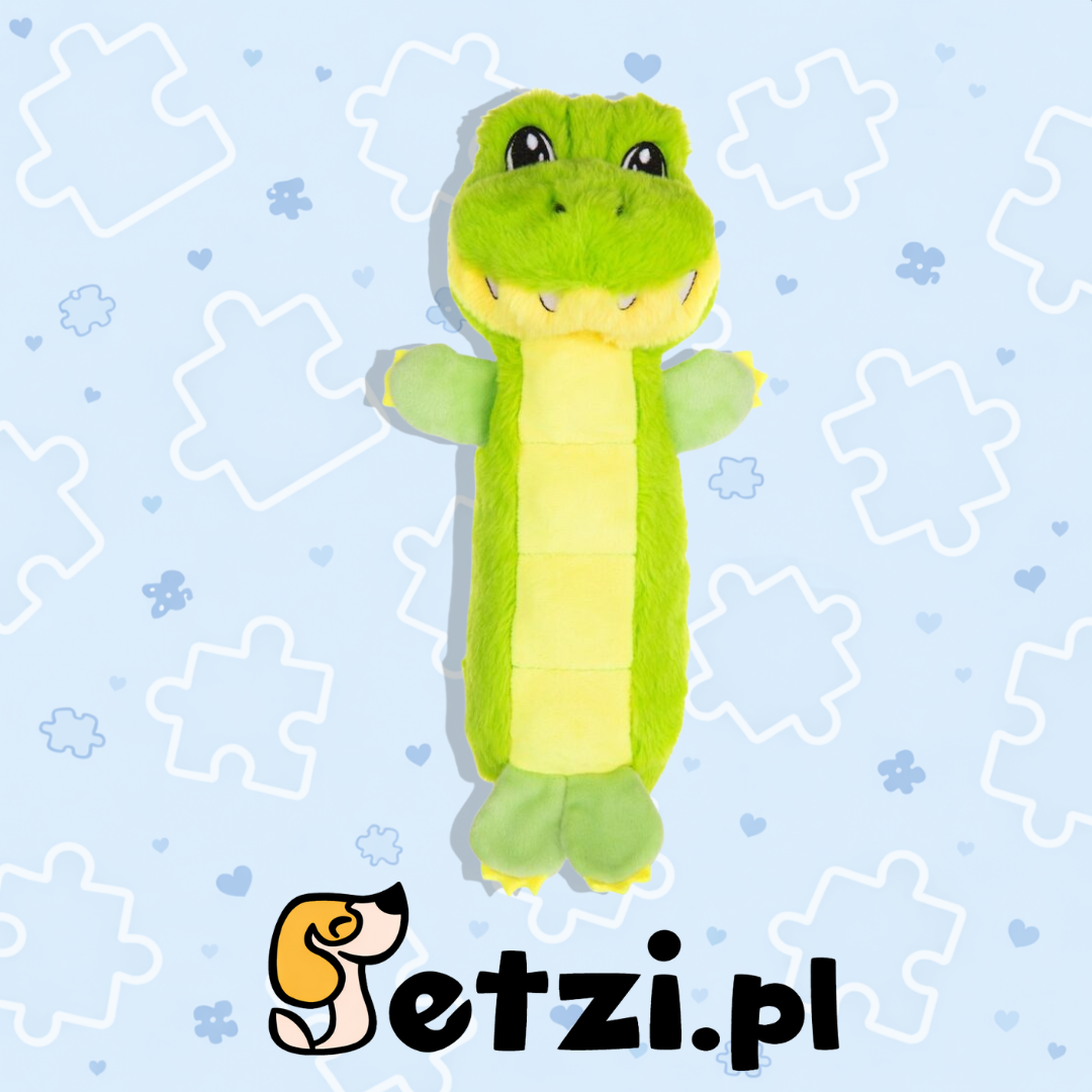 GROWL BELLY BUSTERS GATOR GREEN - ZABAWKA DLA PSIAKA