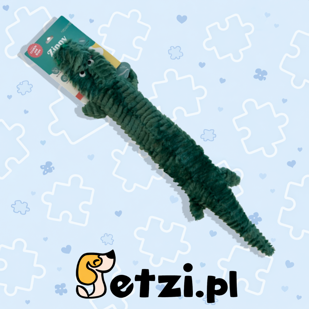 ZIPPY PAWS PLUSZ ALIGATOR Z LINĄ