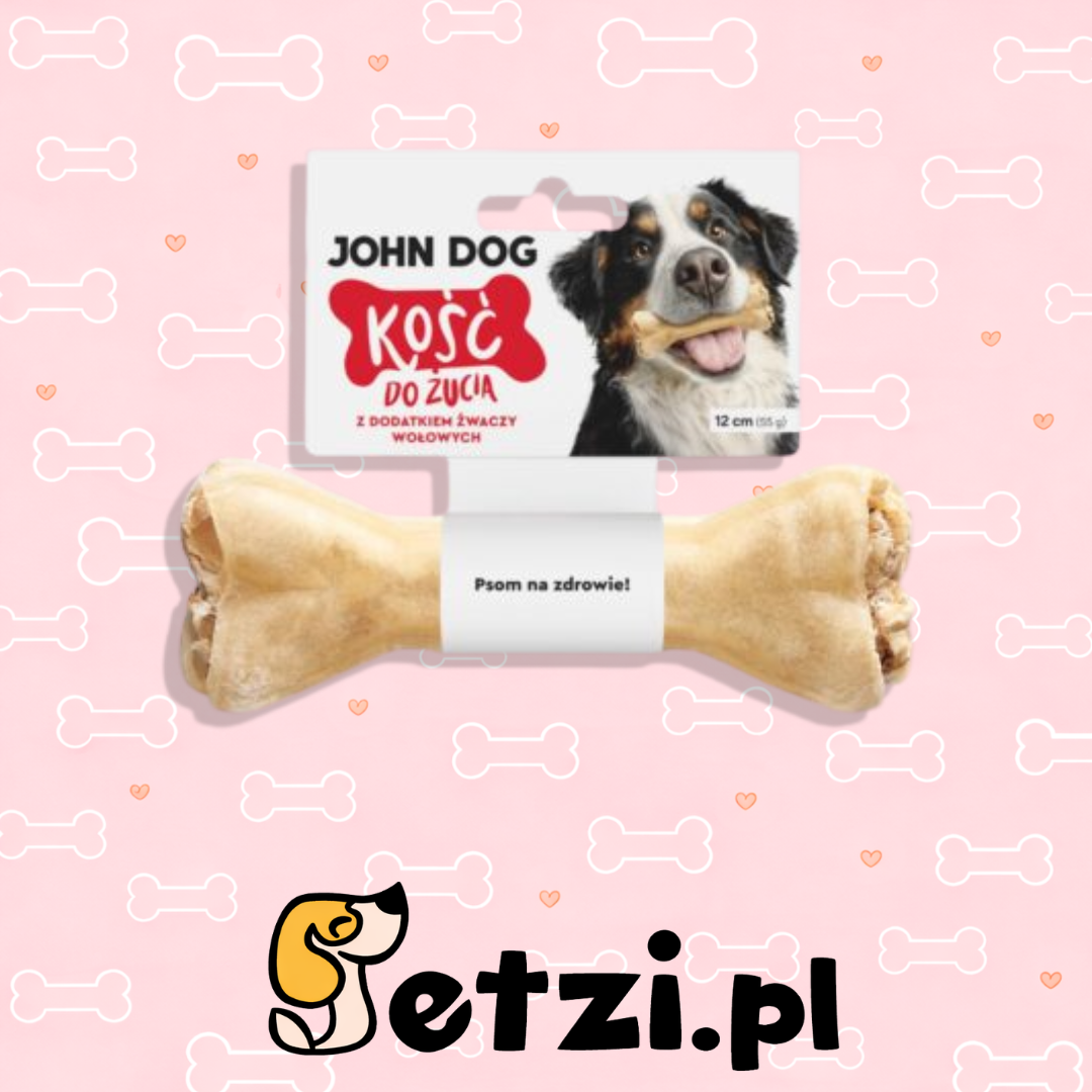 JOHN DOG KOŚĆ Z DODATKIEM ŻWACZY WOŁOWYCH 12CM