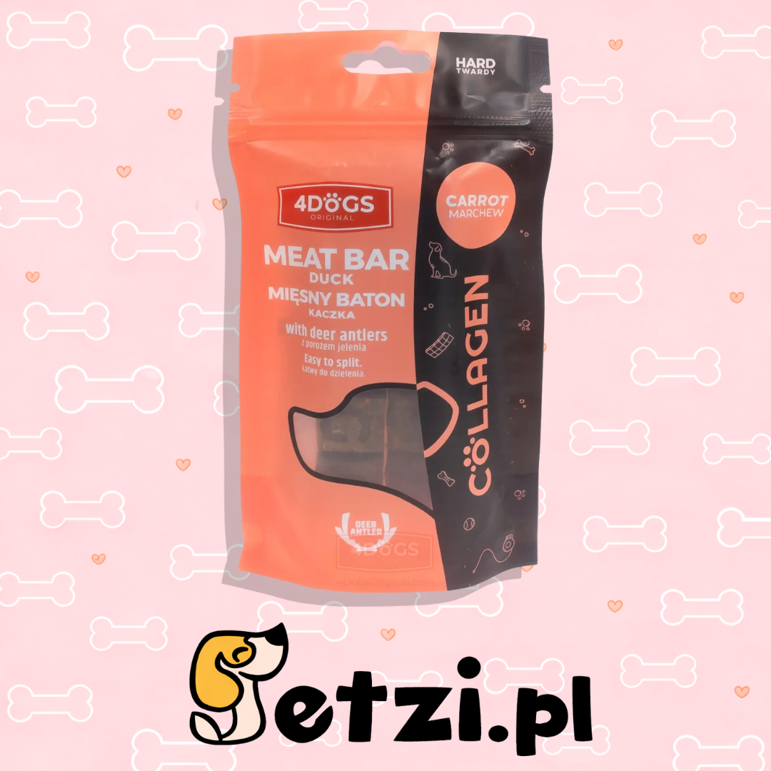 4DOGS COLLAGEN LINE BATONY Z KACZKI I MARCHEWKI HARD 2SZT