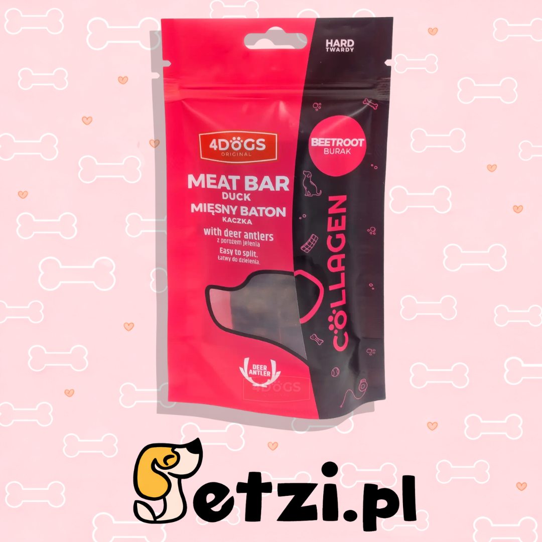 4DOGS COLLAGEN LINE BATONY Z KACZKI I BURAKA HARD 2SZT