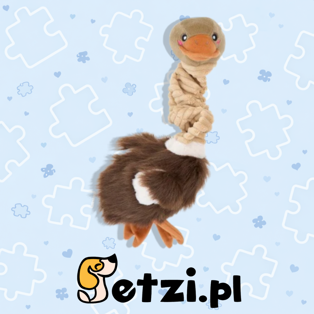 ZIPPY PAWS PLUSZ BUNGEE STRUŚ