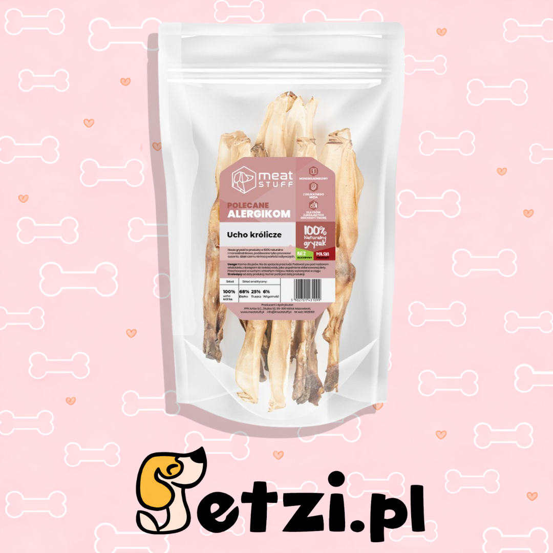 MEATSTUFF UCHO KRÓLICZE 10 SZT