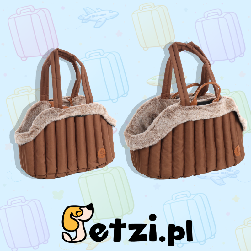 FLAMINGO CARRYING BAG TUKE BROWN 49X30X32CM