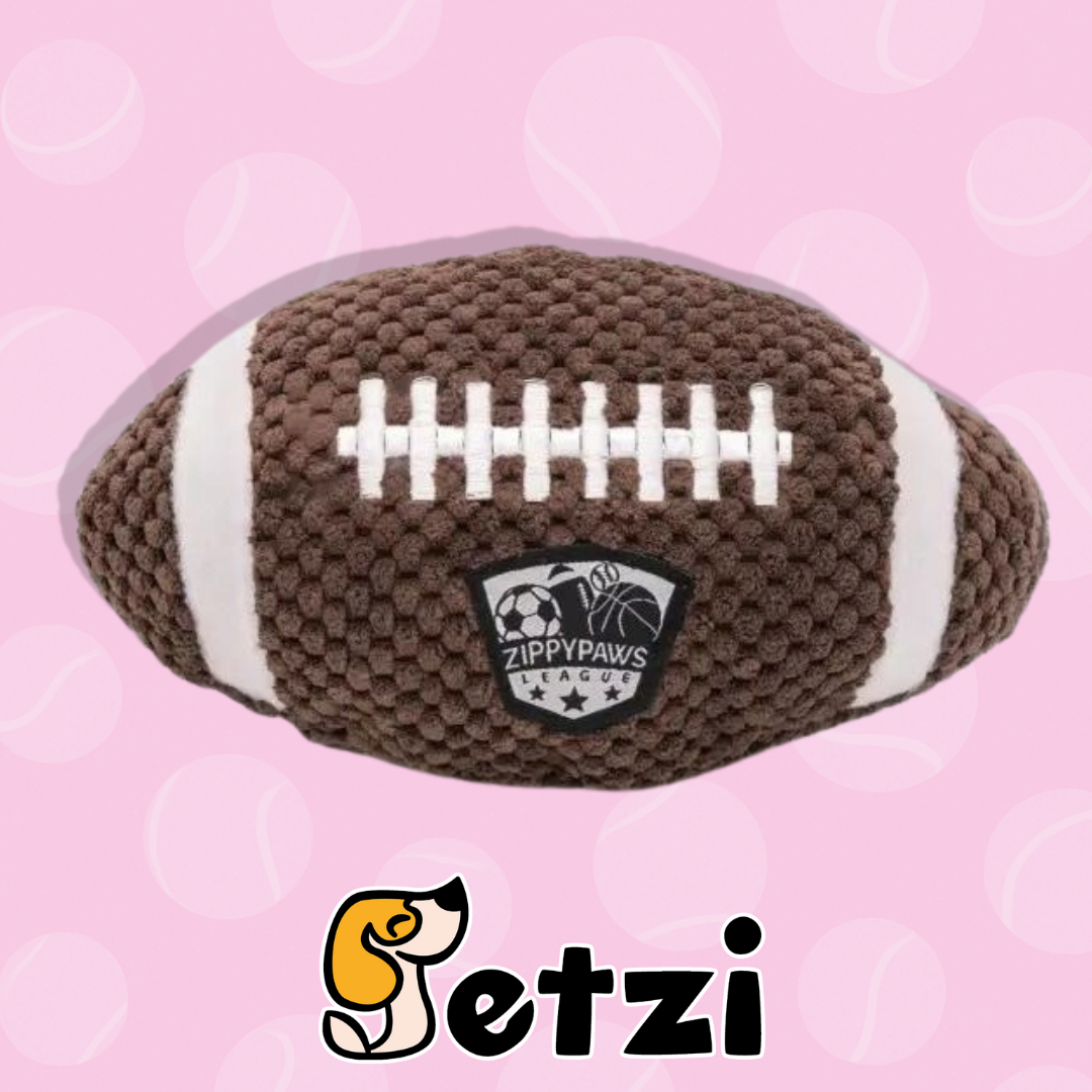 ZIPPYPAWS PIŁKA PLUSZOWA RUGBY DLA PSA