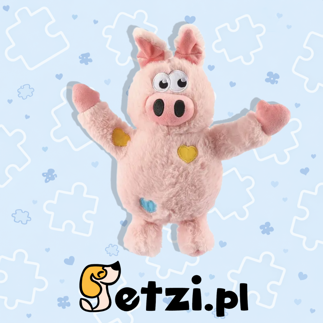 BUBA ŚWINKA PLUSZOWA 25CM - ZABAWKA DLA PSIAKA