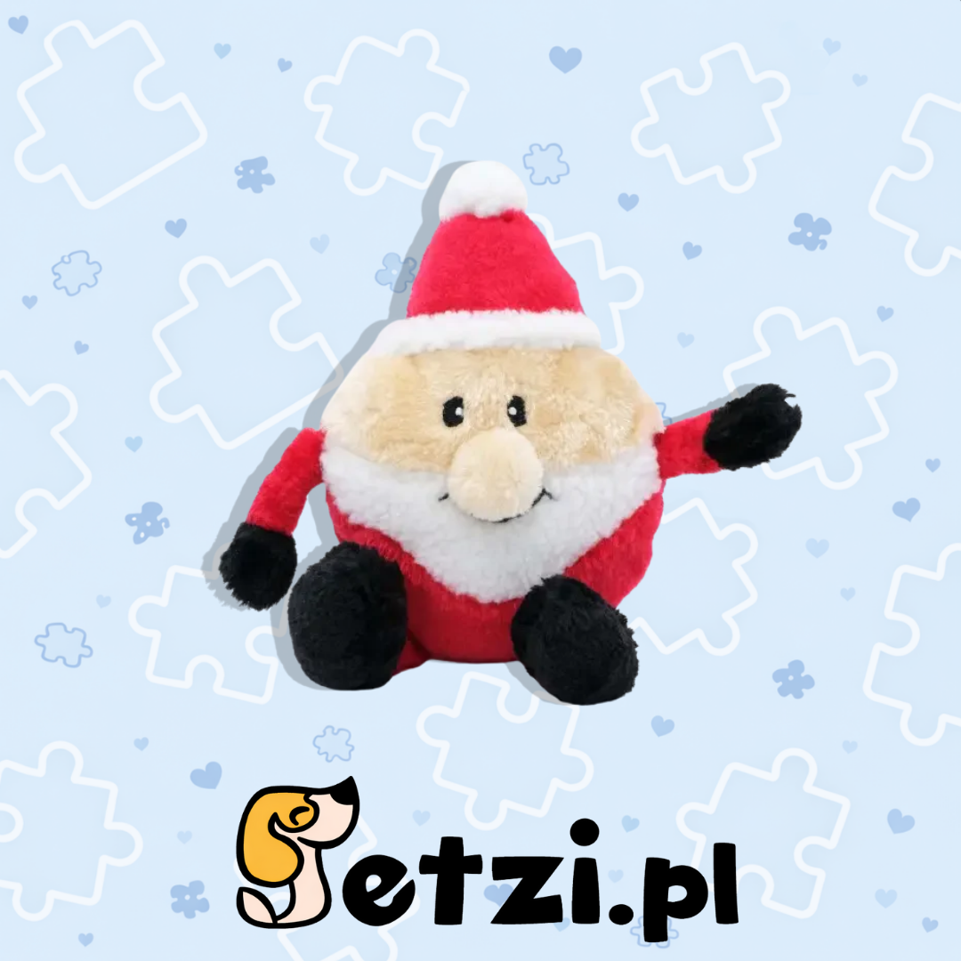 ZIPPY PAWS PLUSZOWY ŚW. MIKOŁAJ S – ŚWIĄTECZNA ZABAWKA DLA PSA I SZCZENIAKA