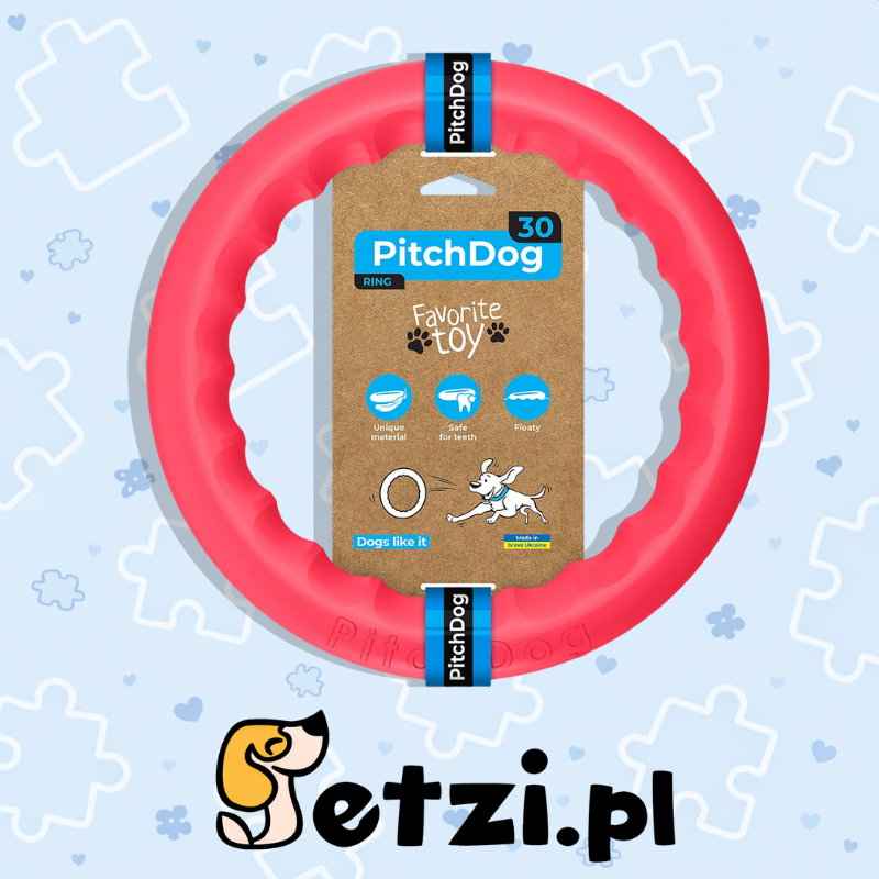 PITCHDOG PIERŚCIEŃ 28CM RÓŻOWY