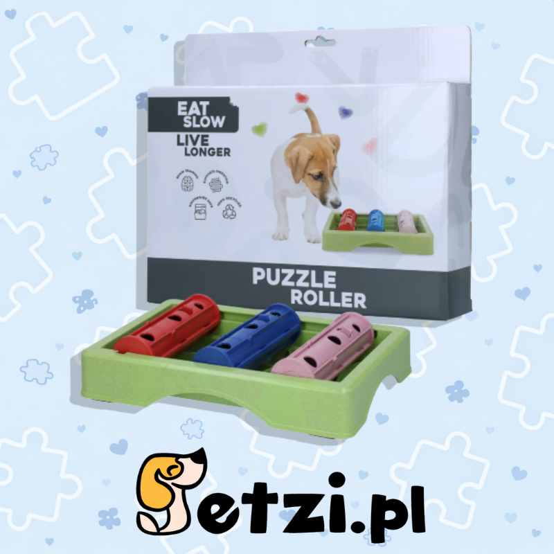 EAT SLOW LIVE LONGER PUZZLE ROLLER