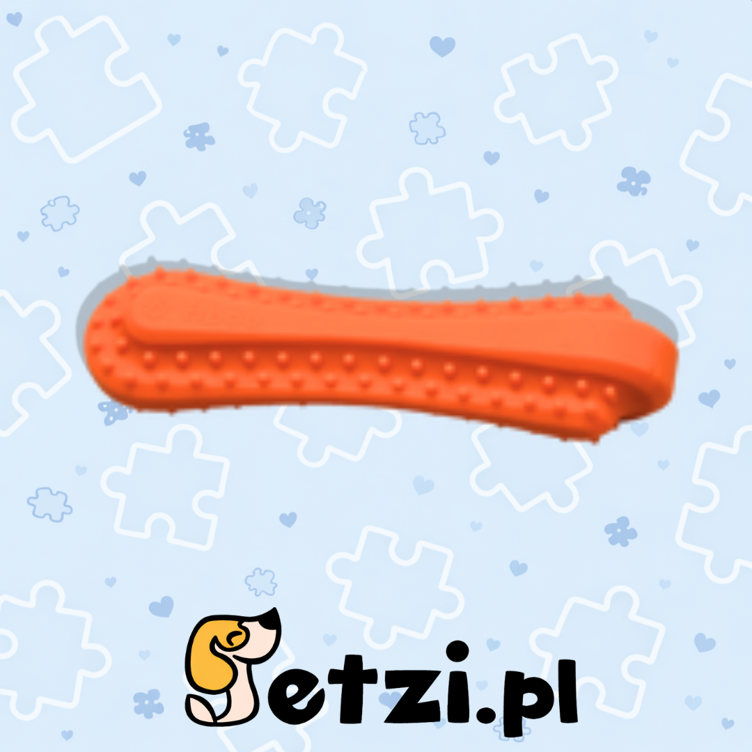 FIBOO FIBOONE BIG PUPPY - POMARAŃCZOWY - GRYZAK DLA PSIAKA