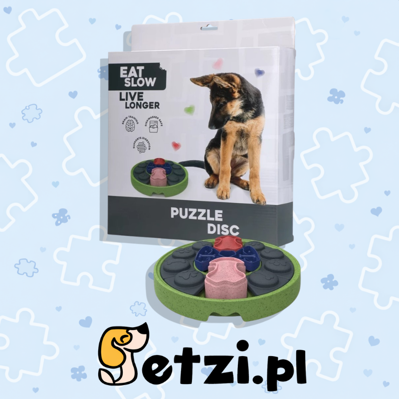 EAT SLOW LIVE LONGER PUZZLE DISC