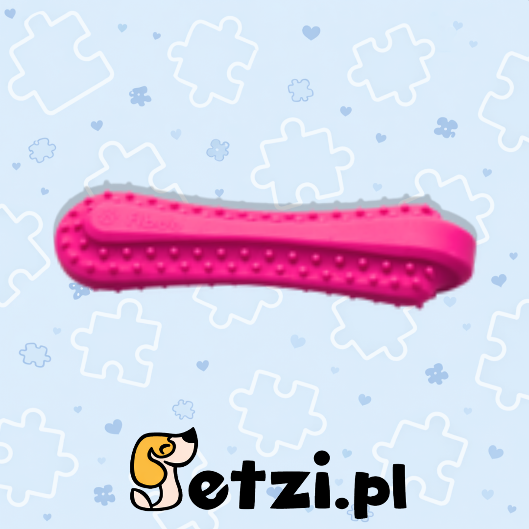 FIBOO FIBOONE BIG PUPPY - RÓŻOWY - GRYZAK DLA PSIAKA