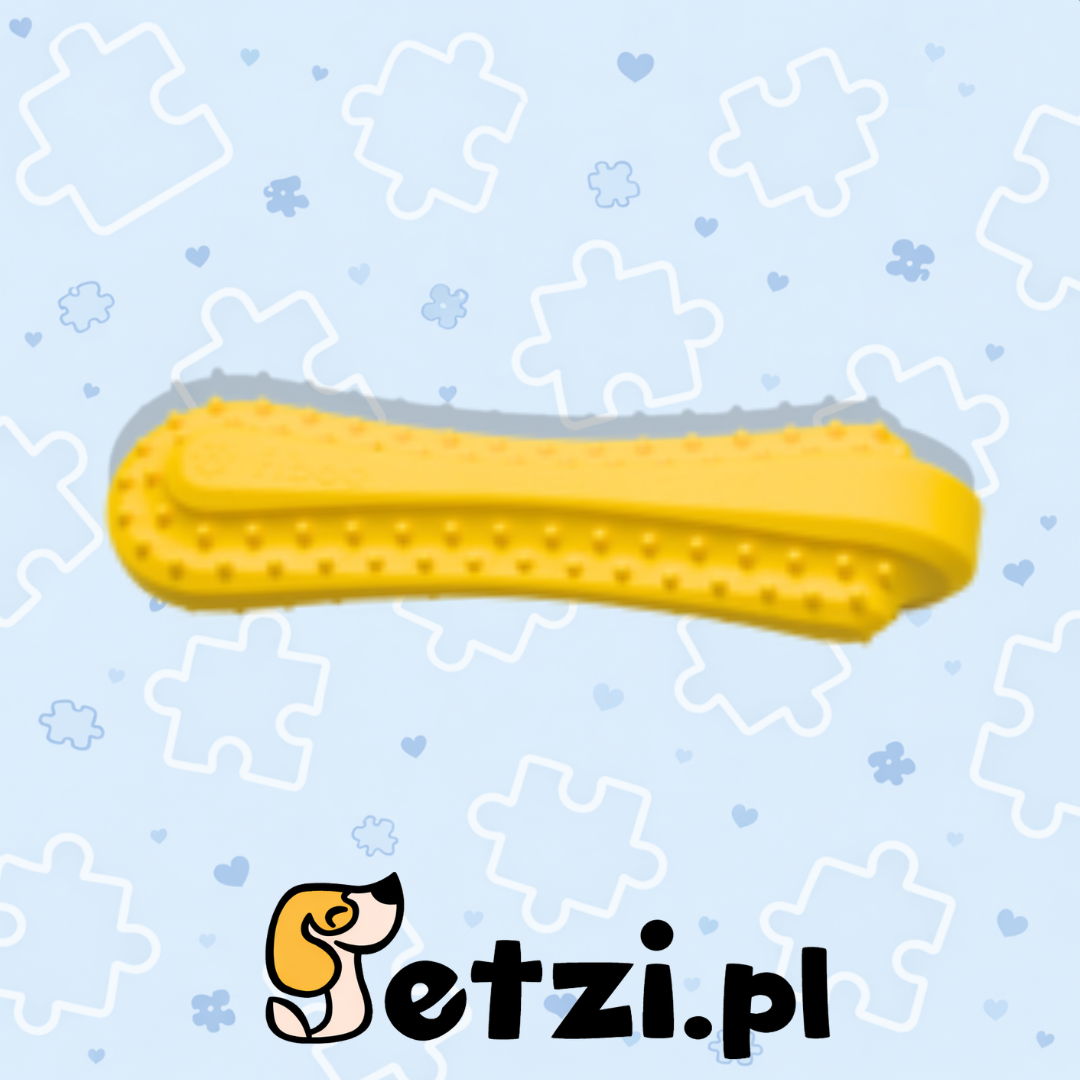 FIBOO FIBOONE BIG PUPPY - ŻÓŁTY - GRYZAK DLA PSIAKA