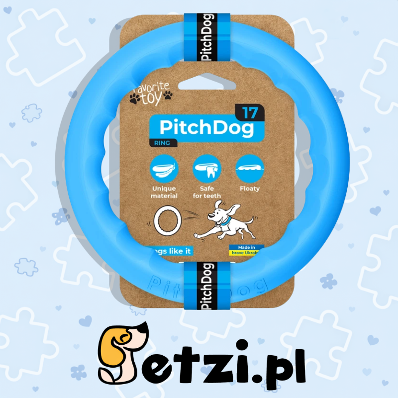 PITCHDOG PIERŚCIEŃ 17CM NIEBIESKI