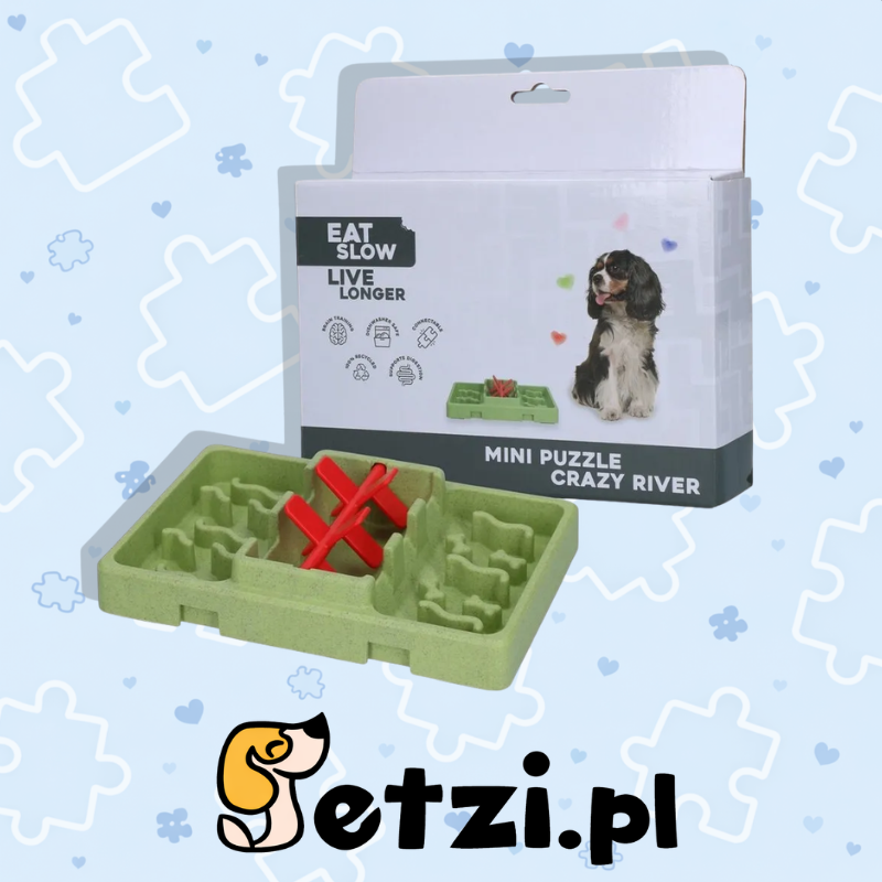 EAT SLOW LIVE LONGER MINI PUZZLE CRAZY RIVER