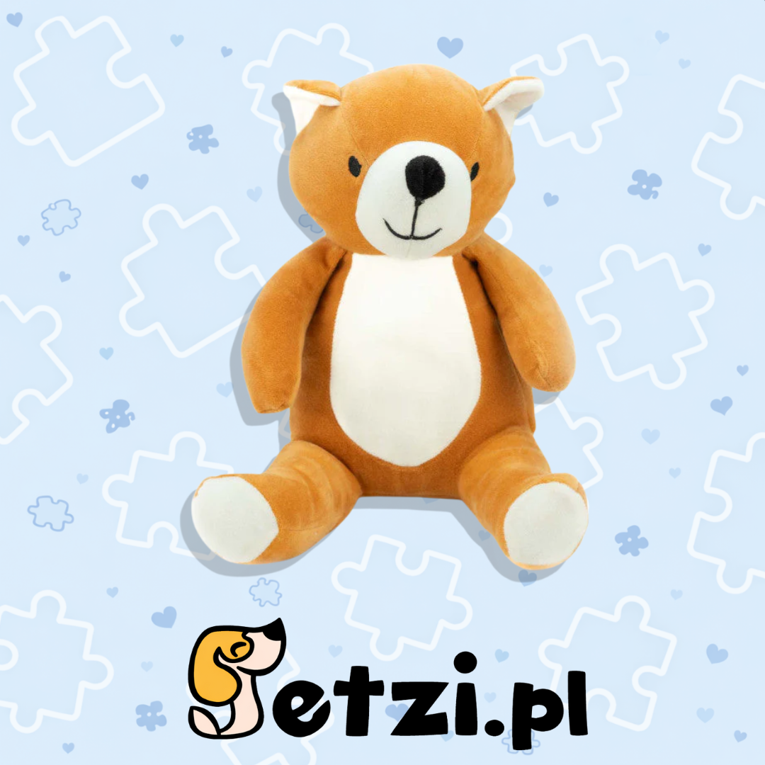 BUBA PLUSZOWY DUŻY MIŚ - PRZYTULANKA I ZABAWKA Z PISZCZAŁKĄ W JEDNYM