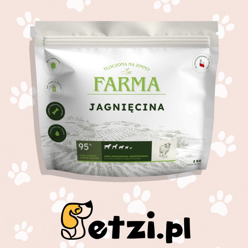 FARMA SUCHA KARMA PIES JAGNIĘCINA TŁOCZONA NA ZIMNO 2KG