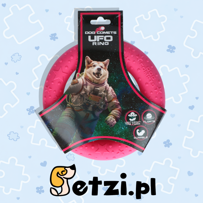 DOG COMETS UFO RING PINK
