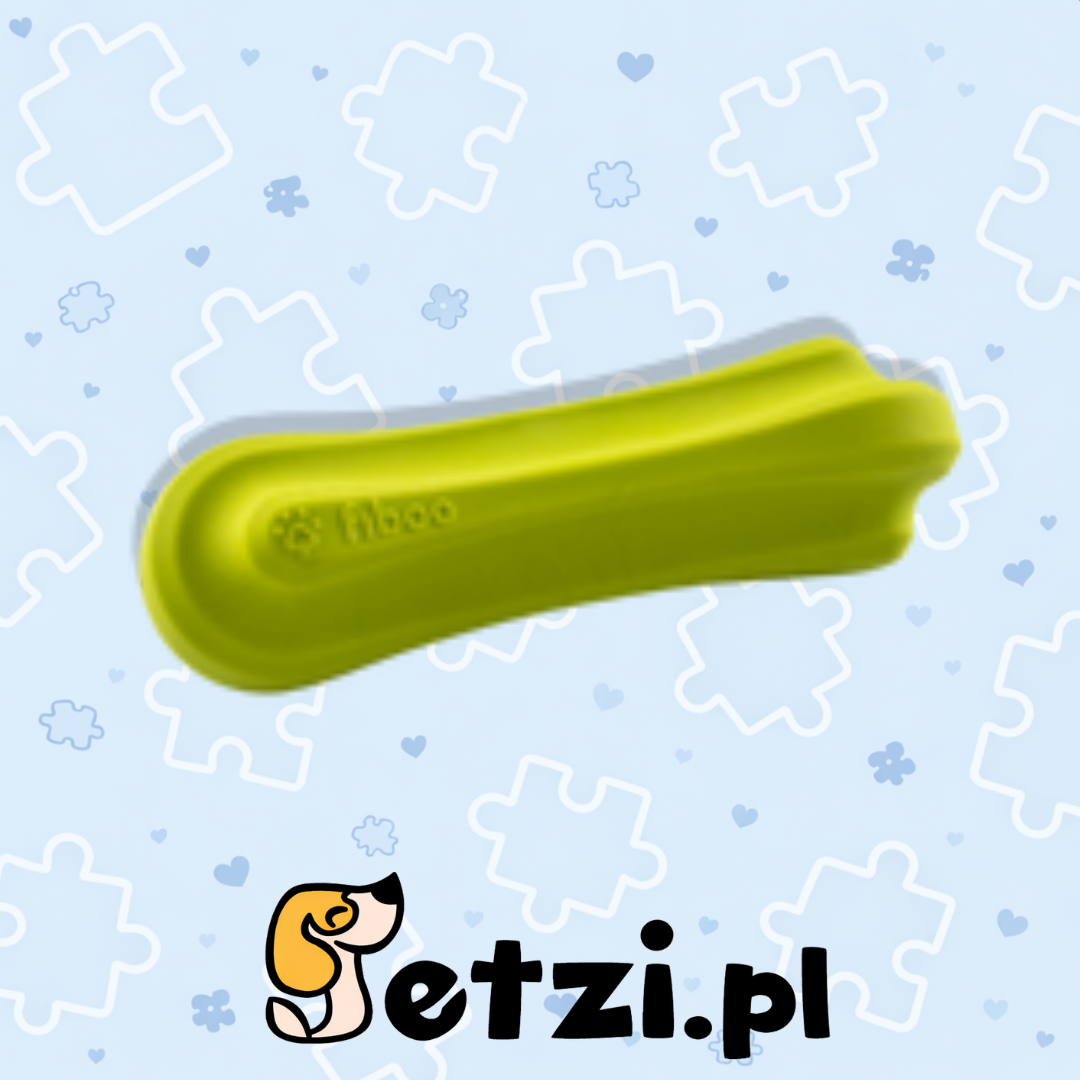 FIBOO FIBOONE S ZIELONY - 12CM LEKKI I WYTRZYMAŁY GRYZAK