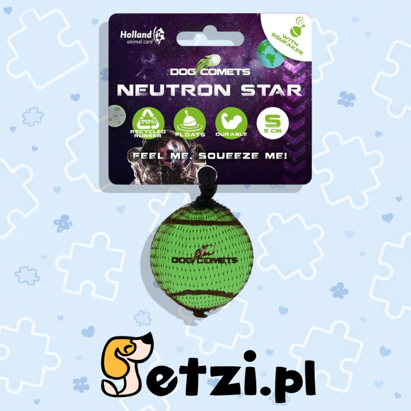 DOG COMETS STARLIGHT TENNISBAL S GROEN 1ST