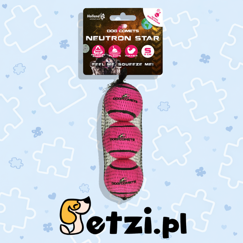 DOG COMETS STARLIGHT STAR TENNISBAL S ROZE 3ST