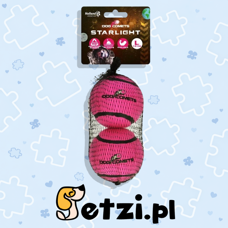 DOG COMETS STARLIGHT STAR TENNISBAL L ROZE 2ST