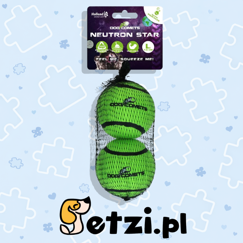 DOG COMETS STARLIGHT STAR TENNISBAL L GROEN 2ST