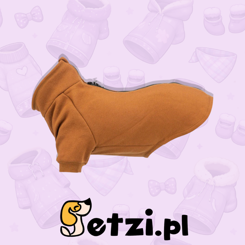TRIXIE CITYSTYLE AMSTERDAM, BLUZA DLA PSA, RDZAWY, S: 36 CM